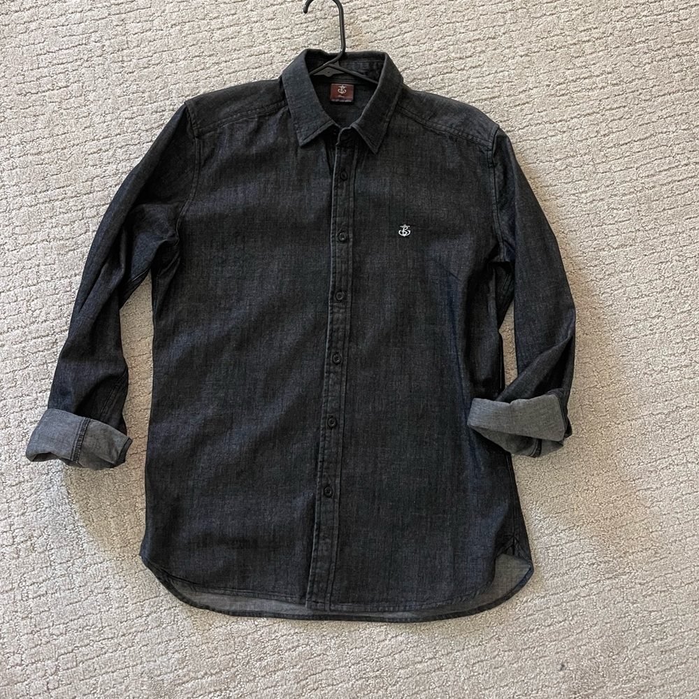 Blakely Clothing Co darn Denim button down
